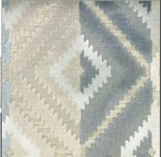 2307- Silver Grey Diamond Aztec Velvet 